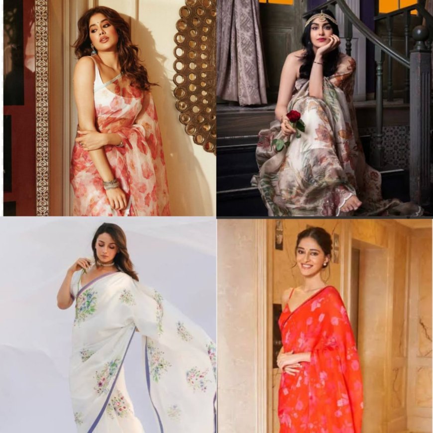 Blooming Beauty: Bollywood Actresses Who Rocked the Floral Saree Trend