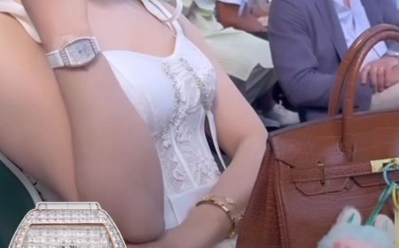 Urvashi Rautela’s 7 crore ultra-luxury Franck Muller diamond-studded watch stole the show at Wimbledon 2025!