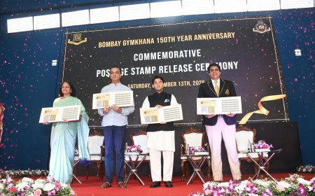 Jyotiraditya Scindia Unveils Commemorative Stamp Marking 150 Years of Bombay Gymkhana