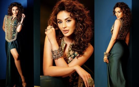 Seerat Kapoor Turns Up The Heat in a High-Slit Peacock Glam Look — And We Just Can’t Take Our Eyes Of