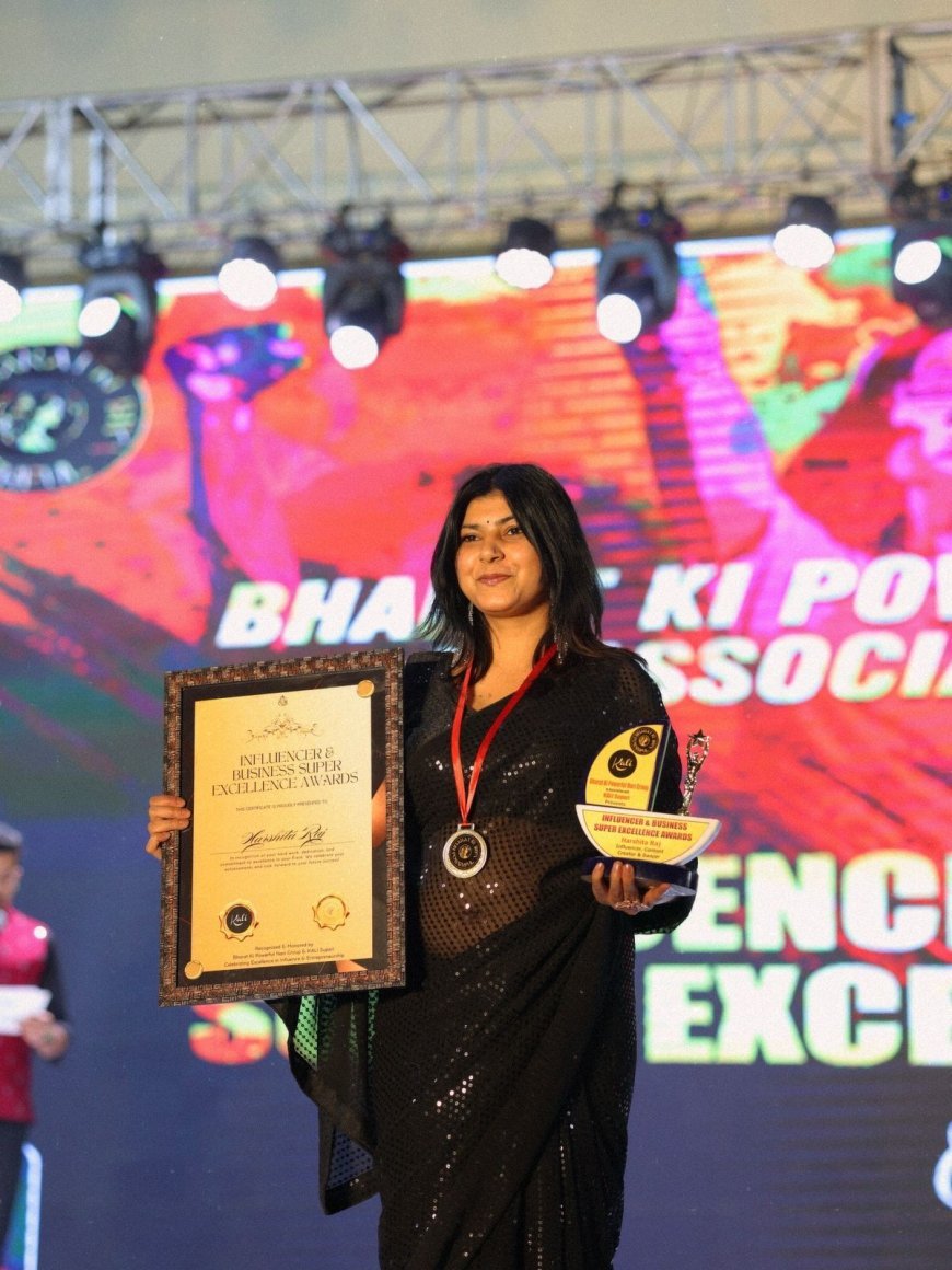 Viral IIFA Dance Performer Harshita Raj Honoured with Influencer & Business Super Excellence Award in Jaipur
