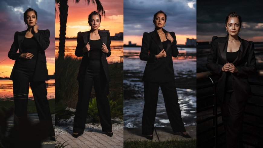 Sheena Chohan Commands Florida's Coastline in Bold Power Dressing After International Art Summit Appearance