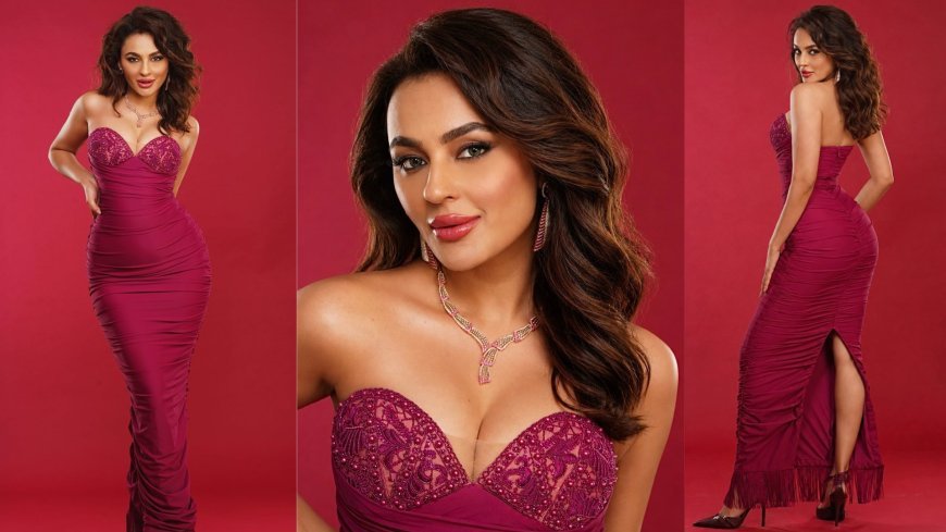 Seerat Kapoor Commands Attention In Ohaila Khan's Magenta Couture Creation