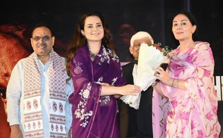 Kangana Ranaut's 'Bharat Bhhagya Viddhaata' Gets Special Screening for Rajasthan CM Bhajanlal Sharma, Deputy CM Diya Kumari in Jaipur