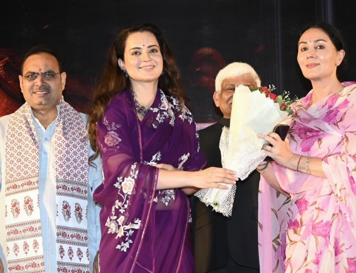 Kangana Ranaut's 'Bharat Bhhagya Viddhaata' Gets Special Screening for Rajasthan CM Bhajanlal Sharma, Deputy CM Diya Kumari in Jaipur