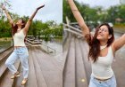 Madhurima Tuli Soaks Up Mumbai's Monsoon Magic