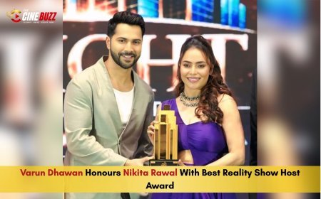Varun Dhawan Honours Nikita Rawal With Best Reality Show Host Award