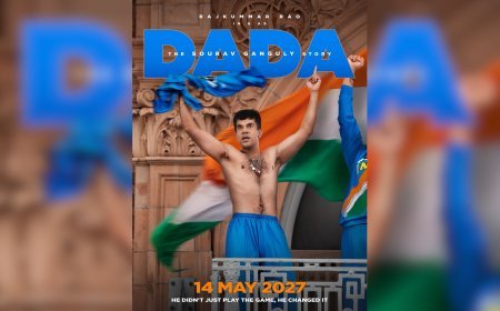 Sourav Ganguly Biopic 'Dada' First Look Out; Rajkummar Rao Film to Release 14th May 2027